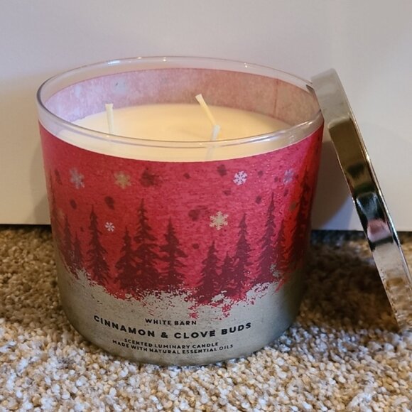 CINAMMON & CLOVE BUDS 3 Wick Candle Bath and Body Works - Picture 1 of 5